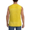 thumbnail image 4 of Disketp Yellow Glitter Sleeveless Tshirts For Men, Muscle Shirts For Men Dry Fit Tank Top-Small, 4 of 8