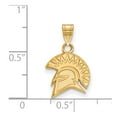 thumbnail image 2 of Real 14kt Yellow Gold LogoArt San Jose State University Small Pendant; for Adults and Teens; for Women and Men, 2 of 2