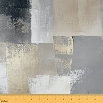 Manfei Gray Brown White Sewing & Crafting Fabric (1 Yard), Gradient Splatters Home Decor Fabric by the Yard, Watercolor Abstract Fabric by the Yard, Luxury Bedroom Decor