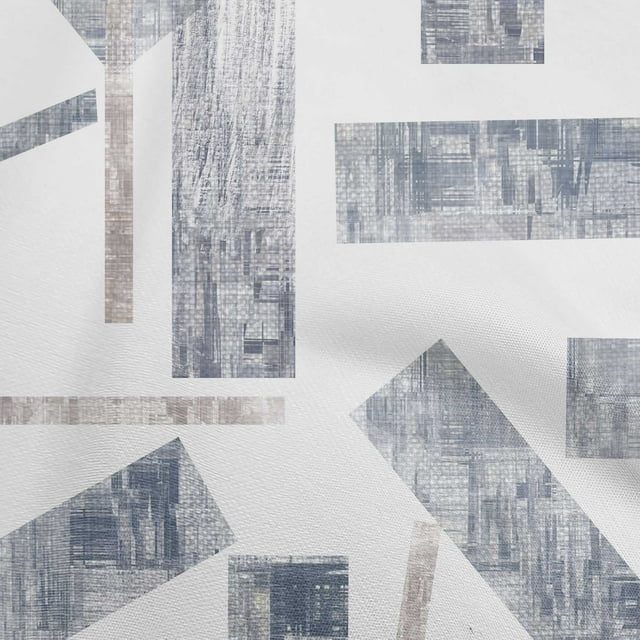 oneOone Cotton Cambric Light Gray Fabric Abstracts Sewing Material Print Fabric By The Yard 56 Inch Wide