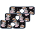 thumbnail image 2 of 3 Pcs SKYSONIC Faucet Absorbent Mat Cat Unicorn Space Washable Counter Drying Pads Behind Faucet for Kitchen Bathroom, 2 of 7