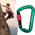 thumbnail image 2 of Mosquetón Escalada 30 KN para Escalada en Camping (tornillo Verde Oscuro), 2 of 9