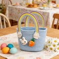 thumbnail image 6 of Darzheoy Easter Basket, Easter Baskets for Kids, Baby Easter Basket with Handle, Empty Bunny Egg Basket, Easter Baskets for Boys Girls, Easter Gifts Basket, 6 of 6