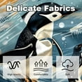 thumbnail image 3 of Penguin Covers Set of 2 with Velvet Fabric and Unique Patterns for 16x16, 18x18, 20x20 Inch Throw Pillow Inserts, Throw Pillows, Throw Pillow - for Any Occasion, 3 of 6