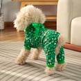thumbnail image 2 of St Patrick's Day Dog Summer Cute Four Legged Belly Pajamas for Small Medium Breed St Patrick's Day Decorations, 2 of 5
