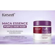 Karseell Purple Hair Mask Professional Neutralizes Brass & Yellow Tones for Blonde Silver Gray Highlighted Hair 16.90 oz 500ml