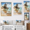 thumbnail image 4 of Designart "Seaside Reflections Beach Photo VII" Nautical & Beach Floater Framed Wall Art Print, 4 of 7