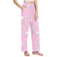 thumbnail image 2 of FORMRS Women's Pajama Pants with Pockets Soft Comfy Loungewear Sleep Bottom, Sizes S-2XL, Ice Cream Rainbow Pattern, 2 of 8