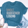 thumbnail image 5 of EcoLoom Uncle Godfather Legend For A Favorite Uncle Family Baptism Short Sleeve Unisex T Shirt, 5 of 6