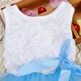 thumbnail image 5 of GYRATEDREAM Toddler Baby Girls Flower Princess Bowknot Party Dress Lace Tutu Dresses 0-4 Years, 5 of 10