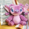 thumbnail image 6 of Disney Stitch 14-inch Fuzzy Angel Plush Stuffed Animal, High Quality Soft Plush Toy, Kids Ages 2+, 6 of 9