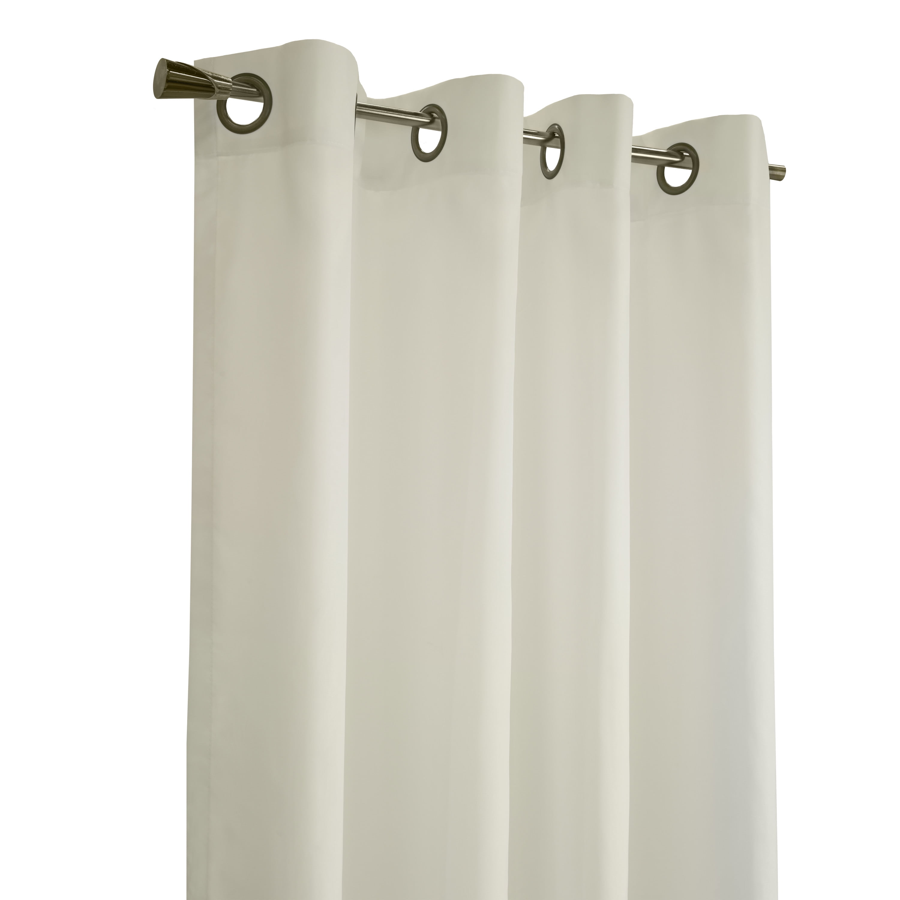 Rhythm Lined Grommet Curtain Panel 54" x 84" in Ivory