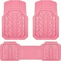 Heavy Rubber Car Floor Mats, Deep Waterproof Car Mats All Weather, Universal Trim-to Fit Automotive Floor Mats for Car SUV Truck Van, Durable Cute Floor Liners for Women Girly