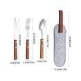 thumbnail image 5 of RENACLIPY Outdoor Reusable Dining Tableware Set with Cloth, Portable Cutlery for Camping, Picnic, Travel - 1 Complete Set, 5 of 8