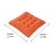 thumbnail image 2 of Cojín de asiento de Chenille grueso Naranja, cojín de asiento de comedor de grano de maíz 45*45cm, 2 of 5
