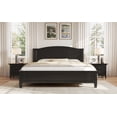 thumbnail image 4 of Noble House Full Platform Bed with Headboard,Wooden Slat Support Legs,No Box Spring Needed,Black, 4 of 12