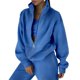 thumbnail image 3 of Conjunto de chándal de dos piezas de polar para mujer: sudadera con media cremallera y pantalón de chándal, 3 of 5