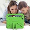 thumbnail image 6 of Allytech iPad mini 6 Case Kids, iPad mini 6 Case 2021 Generation, Rubber Soft EVA Kids Friendly Heavy Duty Shockproof Handle Kickstand Drop Protection Case Cover for Apple iPad mini 6th Gen, Green, 6 of 6
