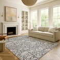 thumbnail image 6 of Addison Rugs Chantille Indoor/Outdoor Transitional Floral Gray Machine Washable Rectangle Rug, 3' x 5', 6 of 8