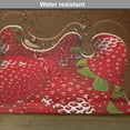 thumbnail image 6 of Ambesonne Strawberry Place Mats Set of 4, Strawberries Chocolate, Standard Size, Brown Red, 6 of 6