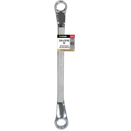 Pro-Grade 11254 0.75 x 0.81 in. Offset Double Box End Wrench