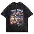 thumbnail image 4 of Mike Tyson-Camiseta Vintage lavada para hombre, Camisa de algodón de gran tamaño, ropa de calle Retro, Camiseta de cuello redondo de verano, 4 of 4