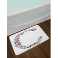 thumbnail image 2 of Letter C Bath Mat, Natural Grace Inspired Theme Butterflies Flying Together Cute and Colorful Design, Non-Slip Plush Mat Bathroom Kitchen Laundry Room Decor, 29.5 X 17.5 Inches, Multicolor, Ambesonne, 2 of 2