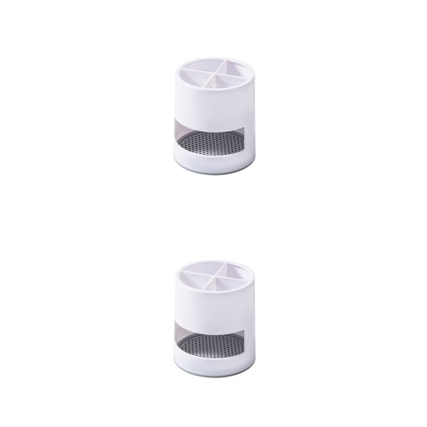 Ounissouiy Soporte para de dientes, lavable, 4 rejillas, cocina, baño, drenaje, ventilación, palillos, rebanador, soporte de Type1 NO1