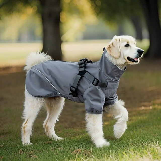Dog Raincoat Pet Supplies Small And Medium Sized Dog Chest And Back Integrated Poncho Reflective Teddy Dog Pet Clothes for Medium Dogs Male Pet Clothes Hangers for Small Dogs Pet Clothes for Large