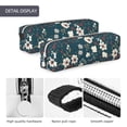 thumbnail image 4 of Pofeuu Vintage Floral Print Leather Pencil Case, Leather Pencil Pouch Large Capacity, Big Pencil Pouch with Zipper Vintage Pen Bag Fountain Pen Holder, 4 of 7