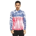 thumbnail image 2 of DARESAY Tie Dye Style Long Sleeve T-Shirt Men Women - Fun, Multi Color Tops, 2 of 2