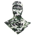 thumbnail image 3 of Domuza Camo Balaclava Face Mask for women Men，Quick Dry Breathable Motorcycle Helmet Liner, Lightweight Neck Gaiter for Cycling Biking Hiking Running Outdoor Sports M, 3 of 5