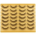 thumbnail image 3 of Lashes Natural Look Wispy Fasle Eyelashes 12mm Short Faux Mink Eyelashes Cat Eye Natural Strip Lashes Pack  16 Pairs, 3 of 13