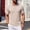 Khaki, variant on FRSASU Men's Ribbed Polo Shirts Short Sleeve V-Neck Slim Fit Polo Shirt Casual Summer Collared Golf Shirt Navy