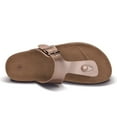 thumbnail image 7 of Bocca Women's Adjustable Flip-Flops Rose Gold Slide Cork Footbed Sandals 9M, 7 of 7