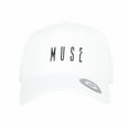 thumbnail image 2 of WITHMOONS Baseball Cap Plain Hat MUSE Patch Diamond Heart Print CR11080 (White), 2 of 5