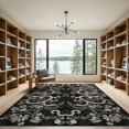 thumbnail image 2 of ODIKA 9'x12' Washable Area Rug Snake Serpent Forest Foliage Coiling Motif Woodland Symmetrical for Great Room, Indoor Concept, Large Living Low Pile, Flatwoven, 2 of 7