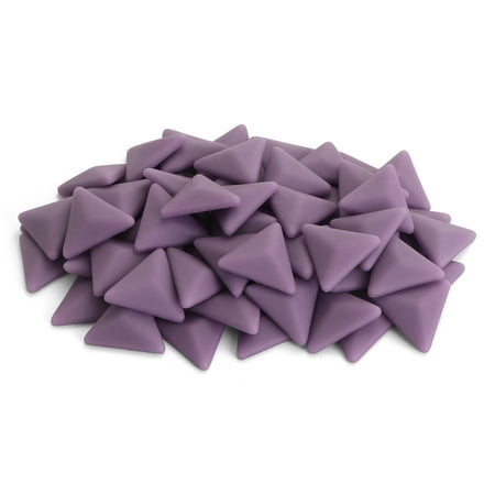 Milltown Merchants Matte Triangle Mosaic Tile Pieces (Dark Orchid, 1 Pound)