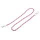 thumbnail image 1 of Monedero Cadena Correa, 800mm Cuero Hierro Plano Cadena Correa Bolso Cadenas Monedero Correas Hombro Cruzado Cuerpo Reemplazo Correa, Rosa + Plateado Tono, 1 of 6