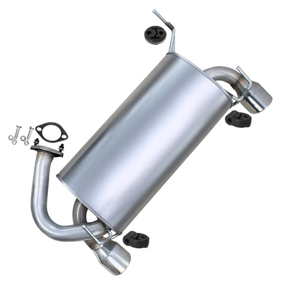 Northeastern Exhaust Muffler Fits 2003-2006 Nissan 350Z 3.5L & 2003-2007 Infiniti G35 3.5L - Direct Fit | Stainless Steel Exhaust Component | Includes Gasket, Hangers & Bolt Kit