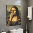 thumbnail image 6 of Funny Bathroom Wall Art, Mona Lisa Bathroom Art Vintage Humor Poster, Funny Wall Art Home Decor, 6 of 8
