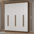 thumbnail image 2 of Ropero Closet Madesa Venus 6 Puertas 4 Cajones 180cm Marrón/Blanco 02, 2 of 10
