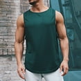 thumbnail image 5 of IDALL Tank Tops Men Mens T-Shirts Sleeveless Shirts for Men Sleeveless Quick Drying Tights Sweat Basketball Training Sports Wear Top Sports Vest Comfort Colors Tshirt Army Green L, 5 of 6