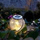 thumbnail image 3 of Conjunto de 2 bolas de energía solar en vidrio agrietado para colocar con mango de cuerda Micro Led, cable de bola blanca cálida H13 cm Feliz Sencillez, 3 of 3