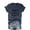 Dark Blue, variant on Shirts for Women Graphic Tees V Neck Printed Short Sleeve Casual Summer Womens Summer Tops Under $5