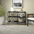 thumbnail image 4 of Evelyn&Zoe Kira 64" Wide Rectangular Console Table, Blackened Bronze/Alder Brown, 4 of 4