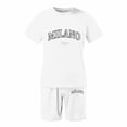thumbnail image 4 of CONZONE Italy Day Men's 2 Pieces Outfits Letter Graphic Short Sleeve T-Shirts Shorts Set for Men Breathable Summer Tracksuit, 4 of 4