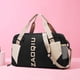 thumbnail image 5 of Bolsa De Ejercicios Bolsa de fitness para mujer Bolsa de deporte Oxford de gran capacidad para viajes y natación (negro) Likrtyny  Para Estrenar, 5 of 9