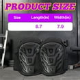thumbnail image 2 of BESTSKY 2Pcs Knee Pads,Hard Shell Impact Resistant Knee Pads for Gardening,Waterproof and Wear-Resistant Knee Pads for Men,Black, 2 of 7