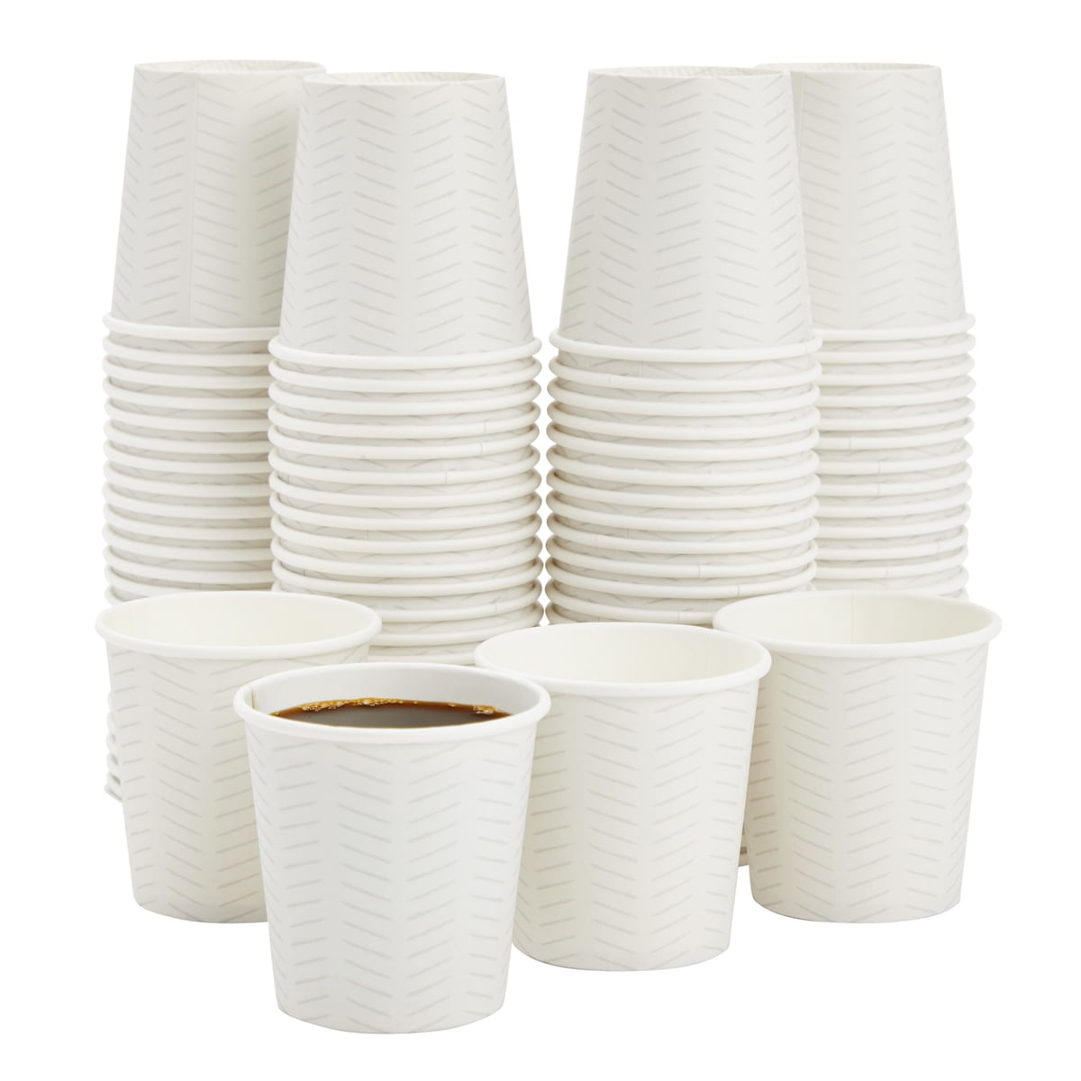 King Zak Disposable Espresso Paper Cup with Handle - 4 oz